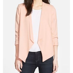 Gibson Lightweight Drape Open Front Blazer